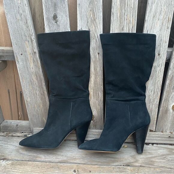 Something Navy Parker Suede Boot in black size 8.5 - Picture 8 of 12